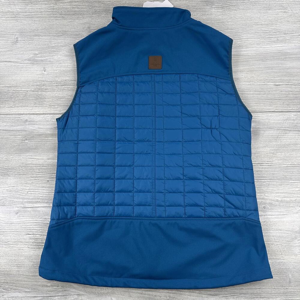 Little Donkey Andy Puffer Vest Womens Large Blue Quilted Thermal Preppy NWT - Picture 8 of 8